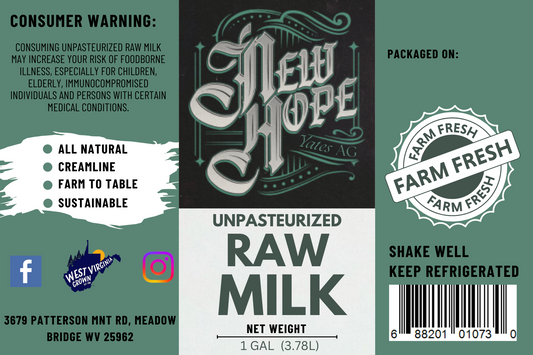 Gallon Raw Milk